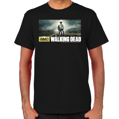 Walking Dead Carl and Rick Grimes Don't Look Back T-Shirt