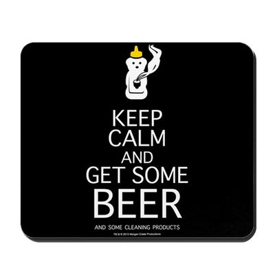 Keep Calm and  Get Some Beer Mousepad