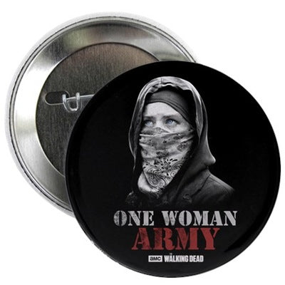 One Woman Army Button