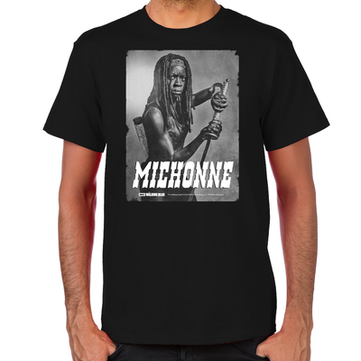Michonne Silver Portrait Men's T-Shirt