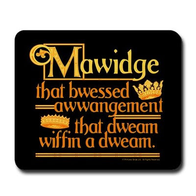 Mawidge Speech Mousepad