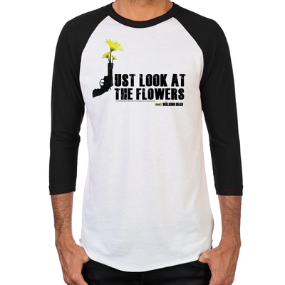 Just Look At The Flowers Men's Baseball T-Shirt