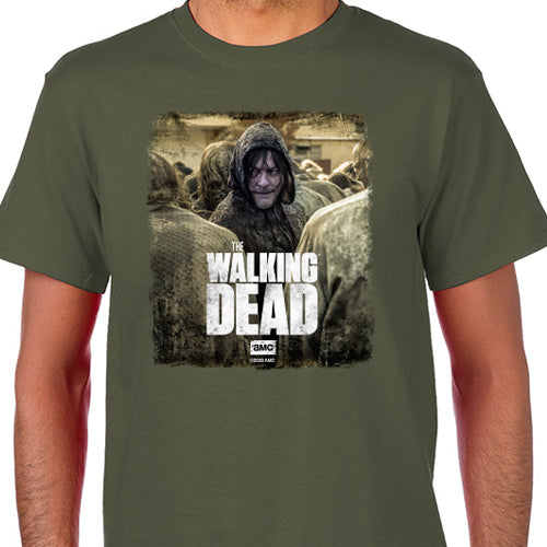 style3 Die Zombie T-Shirt da Donna Walking Zombie Dixon The Halloween Dead, Colore:Bianco, Dimensione
