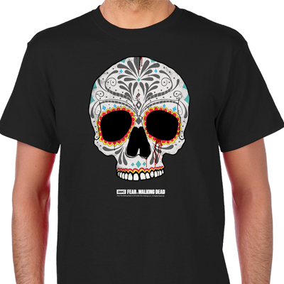 T-shirt Fear Of The Walking Dead AMC - Masque à Gaz Survie - Olive Terne - Femme S