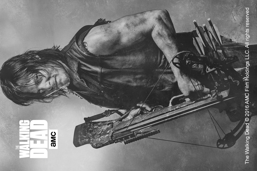 Daryl Dixon Silver Portrait Magnet | Gold Label