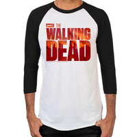 Load image into Gallery viewer, The Walking Dead Blood Logo Mens Baseball T-Shirt
