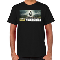 Load image into Gallery viewer, Walking Dead Carl and Rick Grimes Don&#39;t Look Back T-Shirt
