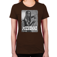 Load image into Gallery viewer, Michonne Silver Portrait Women&#39;s T-Shirt
