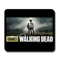 Load image into Gallery viewer, Carl and Rick Grimes Don&#39;t Look Back Mousepad
