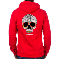 Load image into Gallery viewer, Day of the Dead Skull Zip Hoodie
