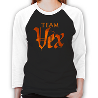 Load image into Gallery viewer, Lost Girl Team Vex Unisex Baseball T-Shirt
