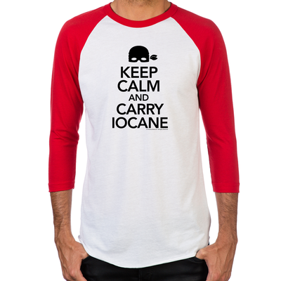 Keep Calm and Carry Iocane Men's Baseball T-Shirt