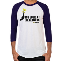 Load image into Gallery viewer, Just Look At The Flowers Men&#39;s Baseball T-Shirt
