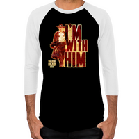 Load image into Gallery viewer, Walking Dead Rick Grimes I&#39;m With Him Men&#39;s Baseball T-Shirt
