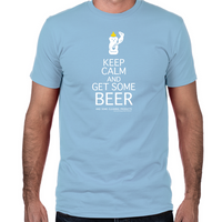 Load image into Gallery viewer, Keep Calm and Get Some Beer Fitted T-Shirt
