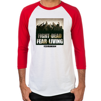 Load image into Gallery viewer, Fight the Dead, Fear the Living Men&#39;s Baseball T-Shirt
