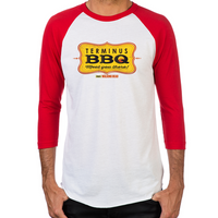 Load image into Gallery viewer, Terminus BBQ Men&#39;s Baseball T-Shirt
