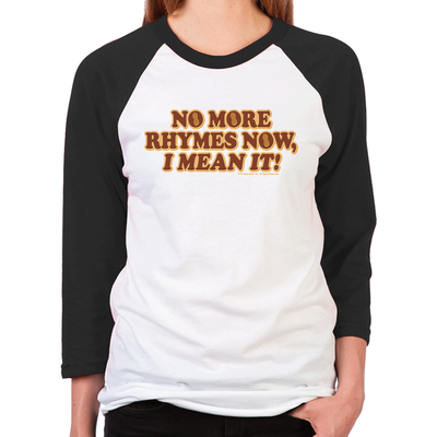 No More Rhymes Unisex Baseball T-Shirts