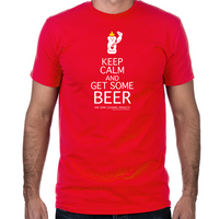 Load image into Gallery viewer, Keep Calm and Get Some Beer Fitted T-Shirt
