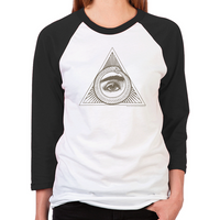 Load image into Gallery viewer, Eye Ouroboros Unisex Baseball T-Shirt
