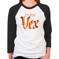 Load image into Gallery viewer, Lost Girl Team Vex Unisex Baseball T-Shirt

