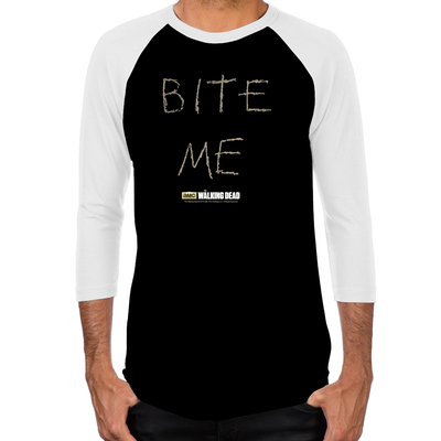 Bite Me Men's Baseball T-Shirt