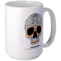 Load image into Gallery viewer, Day of The Dead Skull Large Mug
