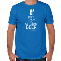 Load image into Gallery viewer, Keep Calm and Get Some Beer Fitted T-Shirt
