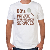 Load image into Gallery viewer, Bo&#39;s Private Investigation Services Fitted T-Shirt
