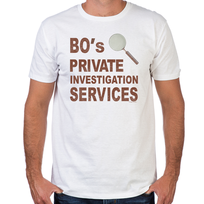 Bo's Private Investigation Services Fitted T-Shirt