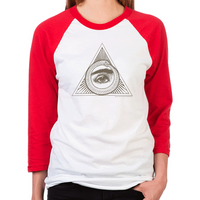 Load image into Gallery viewer, Eye Ouroboros Unisex Baseball T-Shirt
