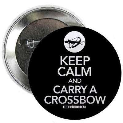 Keep Calm and Carry a Crossbow Button