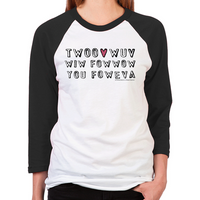 Load image into Gallery viewer, Twoo Wuv Unisex Baseball T-Shirt
