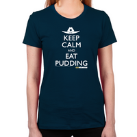 Load image into Gallery viewer, Keep Calm Eat Pudding Women&#39;s T-Shirts
