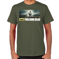 Load image into Gallery viewer, Walking Dead Carl and Rick Grimes Don&#39;t Look Back T-Shirt
