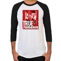 Load image into Gallery viewer, True Romance DVD Art Men's Baseball T-Shirt
