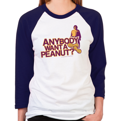 Anybody Want A Peanut? Unisex Baseball T-Shirt