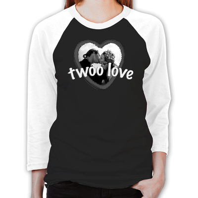 Twoo Love Unisex Baseball T-Shirt
