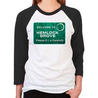 Load image into Gallery viewer, Welcome Hemlock Grove Unisex Baseball T-Shirt
