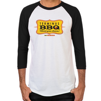 Load image into Gallery viewer, Terminus BBQ Men&#39;s Baseball T-Shirt
