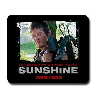 Daryl Dixon Watch Your Mouth Mousepad