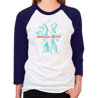 Load image into Gallery viewer, Werewolf Unisex Baseball T-Shirt
