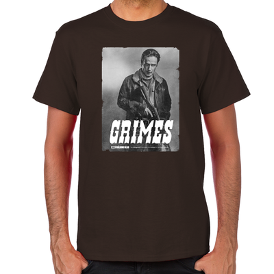 Rick Grimes Silver Portrait Men's T-Shirt