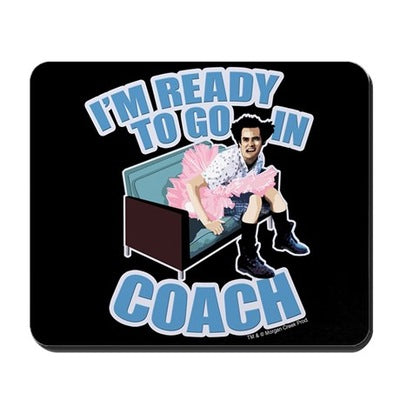 Ace Ventura Ready to Go In Coach Mousepad