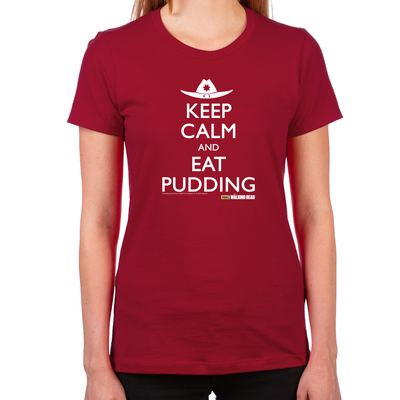 Keep Calm Eat Pudding Women's T-Shirts