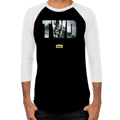 TWD Rick Grimes Men's Baseball T-Shirt