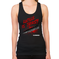 Load image into Gallery viewer, Lucille is Thirsty Women&#39;s Racerback Tank
