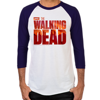 Load image into Gallery viewer, The Walking Dead Blood Logo Mens Baseball T-Shirt
