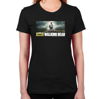 Load image into Gallery viewer, Carl and Rick Grimes Don&#39;t Look Back Women&#39;s T-Shirt
