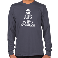 Load image into Gallery viewer, Keep Calm and Carry a Crossbow Long Sleeve T-Shirt
